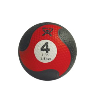 CanDo Firm Medicine Ball - 8 Diameter - Red - 4 lb