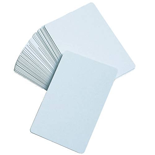 Blank Playing Cards, Glossy - DIY Game Cards, Memory Game, Flash Cards by Learning Advantage