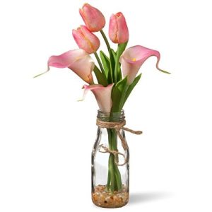 12 Pink Tulip Flowers