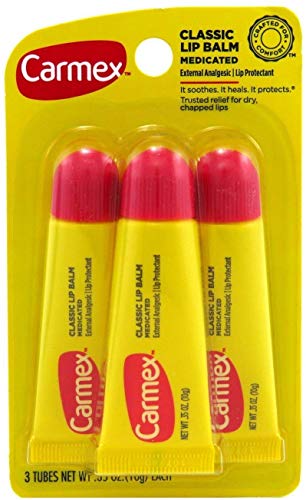 Carmex Classic Lip Balm 0.35 Ounce 3 Count (Pack of 3)