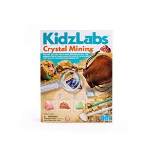4M Kidzlabs Crystal Mining Kit - Diy Geology Science Dig Excavate Gemstones Minerals - Stem Toys Gift For Kids & Teens, Boys & Girls