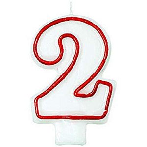 #2 Molded Birthday Candle | Party Supply