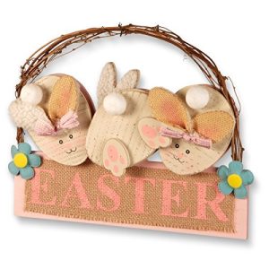 12 Easter Board with 3 Rabbits