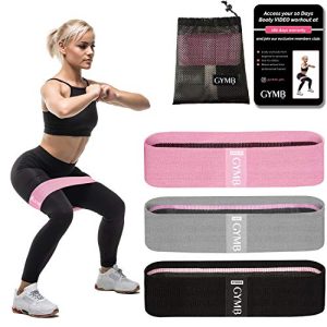 Booty Bands 3 Resistance Bands for Legs and Butt Exercise Bands Fitness Bands, Resistance Loops Hip Thigh Glute Bands Non Slip Fabric, Elastic Strength Squat Band, Workout Beginner to Professional