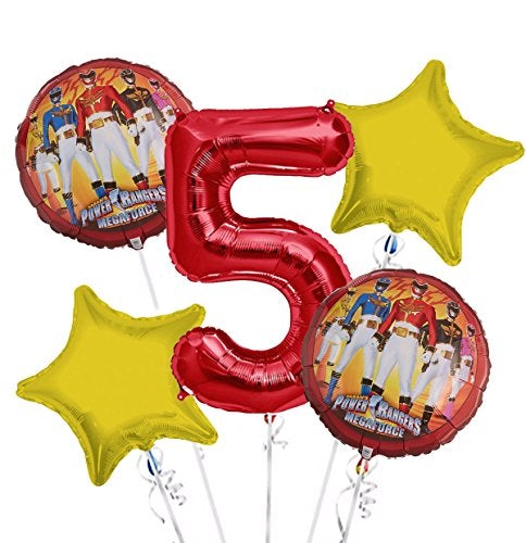 Anagram Balloon Bouquet 5th Birthday 5 pcs - Party Supplies