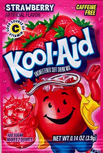 10 Strawberry Kool-Aid Packs