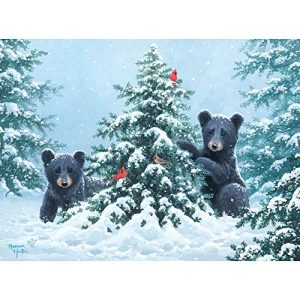 Bits And Pieces - O Christmas Tree 500 Piece Jigsaw Puzzles For Adults - Each Puzzle Measures 18 X 24 - 500 Pc Jigsaws By Artist Abraham Hunter