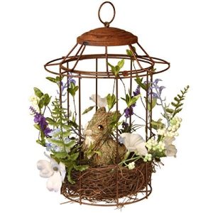12 Easter Bird cage with Rabbit