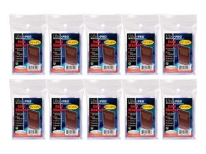 10 (Ten) Pack Lot of 100 Soft Sleeves / Penny Sleeve for Baseball Cards & Other Sports Cards (Packaging May Vary)