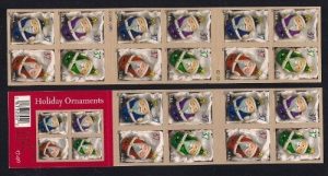2004 Holiday Santa Claus Ornaments #3886B Booklet Of 20 X 37 Cents Us Postage Stamps