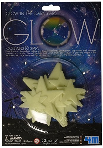 4M Glow-In-The-Dark Stars (16-Piece)