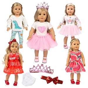 18 Inch Doll Clothes And Accessories Unicorn Pajamas Set Outfits For American 16-18 Girl Doll | 18 Doll Clothes For 18 Inch Dolls Our Generation Doll Clothes My Life Doll Clothes Baby Journey Girls