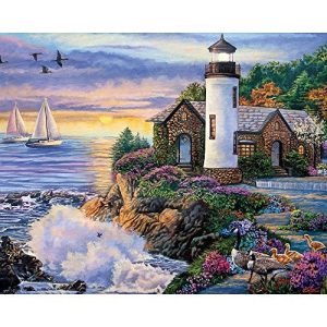 Bits And Pieces - 300 Large Piece Jigsaw Puzzle For Adults - Perfect Dawn, Sunrise By The Ocean - By Artist Laura Glen Lawson - 300 Pc Jigsaw