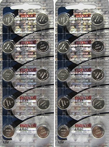 20 Pack Maxell NEW HOLOGRAM PACKAGE  LR44 AG13 357 button cell battery