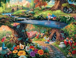 Ceaco Alice In Wonderland Thomas Kinkade Disney Jigsaw Puzzle - 750 Pieces