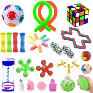 32 Pack Sensory Fidget Toys Set stress Relief Hand Toys For Adults Kids Adhd Add Anxiety Autism, Perfect For Birthday Party Favors, School Classroom Rewards, Carnival Prizes, Pinata Goodie Bag Fillers
