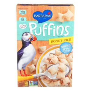 Barbaras, Cereal Puffins Hny Rice, 10 Oz, (Pack Of 12)