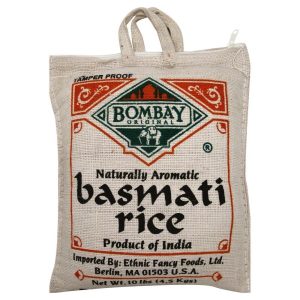 Bombay, Rice Basmati White, 10 Lb, (Pack Of 1)