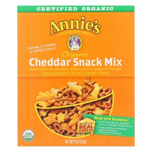 Annies Homegrown, Snack Mix Bunny Chdr Org, 9 Oz, (Pack Of 12)