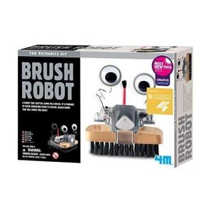 4M Brush Robot Diy Science Engineering Robotics Kit - Educational Stem Toys Gift For Kids & Teens, Boys & Girls (Packaging May Vary)