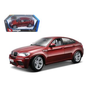 2011 2012 BMW X6M Dark Red 1/18 Diecast Car Model by Bburago