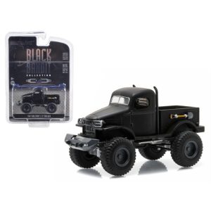 1941 Military 1/2 Ton 4x4 Pick Up Truck Black Bandit 1/64 Diecast Model by Greenlight