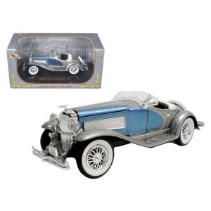 1935 Duesenberg SSJ Blue/Silver 1/32 Diecast Model Car by Signature Models