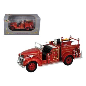 1941 GMC Fire Engine Truck Red 1/32 Diecast Model Car by Signature Models