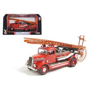 1938 Dennis Light Four Fire Engine Red 1/43 Diecast Car Model by Road Signature