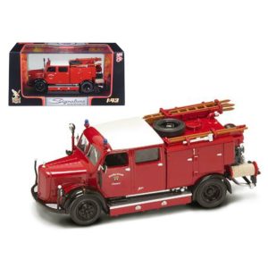 1950 Mercedes Typ TLF-15 Fire Engine Red 1/43 Diecast Model by Road Signature