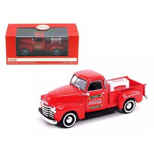 1953 Chevrolet Pickup Truck with Metal Cooler Coca Cola 1/43 Diecast Model by Motorcity Classics