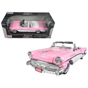 1957 Buick Roadmaster Pink 1/18 Diecast Model Car by Motormax