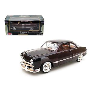 1949 Ford Coupe Burgundy 1/24 Diecast Model Car by Motormax