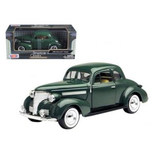 1939 Chevrolet Coupe Green 1/24 Diecast Model Car by Motormax