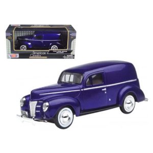 1940 Ford Sedan Delivery Purple 1/24 Diecast Car Model by Motormax