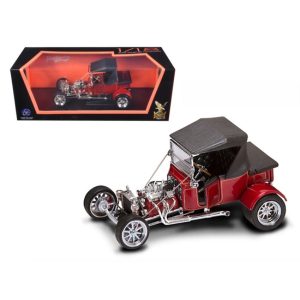1923 Ford T-Bucket Soft Top Burgundy 1/18 Diecast Car Model by Road Signature