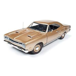 1969 Dodge Coronet R/T Light Bronze Poly HEMI 50th Anniversary Limited to 1250pc1/18 Diecast Model Car by Autoworld