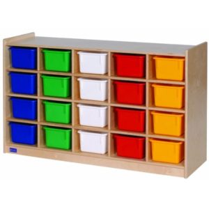 20-Tray Cubicle with Multi-Colored Trays