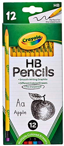 Crayola# 2 Pencils, Back to School Supplies, 12Count