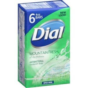 Dial Mountain Fresh Antibacterial Deodorant Soap, 4 oz, 6 count