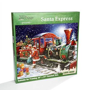 Heritage Puzzle Presents: Santa Express - 1000 Pieces - 30 X 24 Finished Size