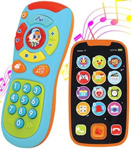 Joyin My Learning Remote And Phone Bundle With Music, Fun, Smartphone Toys For Baby, Infants, Kids, Boys Or Girls Birthday Gifts, Holiday Stocking Stuffers Present