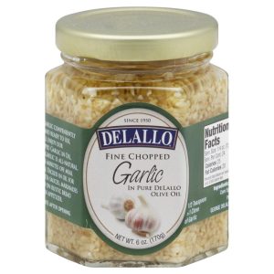 Delallo, Garlic Chopped Oil, 6 Oz, (Pack Of 12)