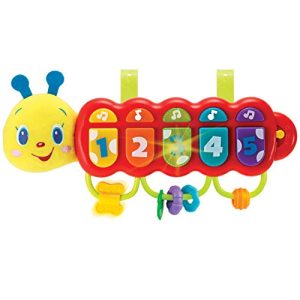 Kiddolab Lira The Caterpillar, Baby Music Light Up Toy Piano For 3 Months Age And Older Babies. Attachment For Crib, Stroller And Car Included. Learning Toys For Infants And Toddlers.